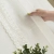 biały elegancki bieżnik na stół z koronką 35x140
